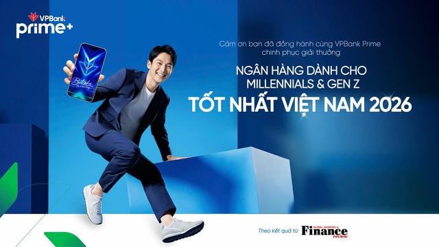 VPBank Prime lần thứ 2 liên tiếp được vinh danh “Ngân hàng dành cho Millennials & GenZ tốt nhất Việt Nam 2026”- Ảnh 1. VPBank Prime lần thứ 2 liên tiếp được vinh danh “Ngân hàng dành cho Millennials & GenZ tốt nhất Việt Nam 2026”- Ảnh 1.