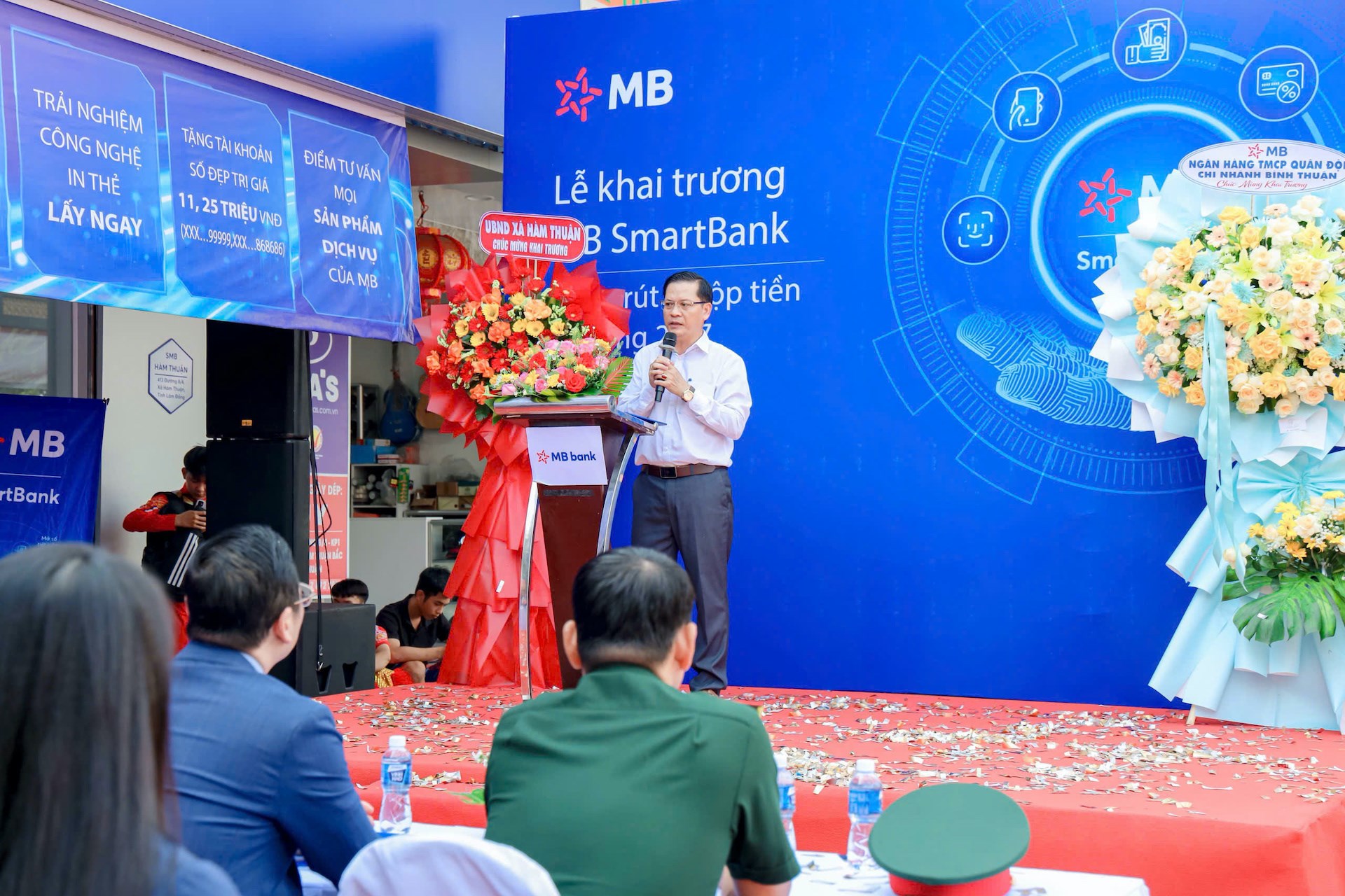 MB khai trương SmartBank Hàm Thuận, thúc đẩy tài chính số tại địa phương